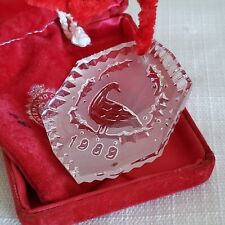 1989 WATERFORD CRYSTAL 12 DAYS OF CHRISTMAS TREE ORNAMENT 6 GEESE A LAYING VTG