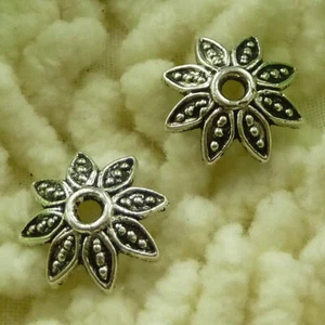 510 piezas Bonitas tapas de cuentas de plata tibetana 14X2MM S2889 HAZLO TÚ MISMO Joyería - Imagen 1 de 6