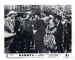 Dakota Original Lobby Card John Wayne Vera Ralston Mike Mazurki Western Saloon 