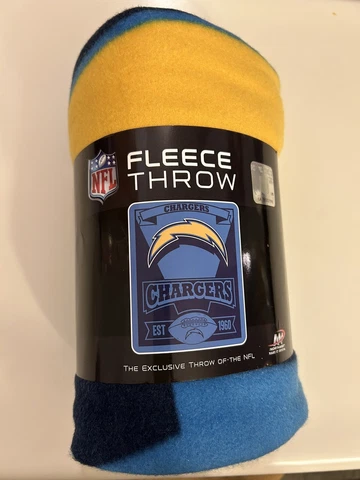 LOS ANGELES CHARGERS NFL 50" x 60" Fleece Blanket! NEW! Cover