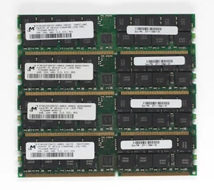 SUN SERVER RAM 8GB KIT 4X 2GB DDR1 PC3200R DDR PC3200 DDR400 400MHZ ECC-REG - Picture 1 of 2