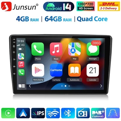 Autoradio Für Citroen C5 2008-2016 Android 14 Carplay GPS NavI DSP SWC RDS 4+64G - Bild 1 von 4