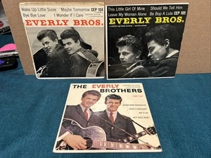 3xVG+ THE EVERLY BROTHERS EP:CEP 104,105,107 Wake up little Susie,Little Girl 7” - Picture 1 of 7