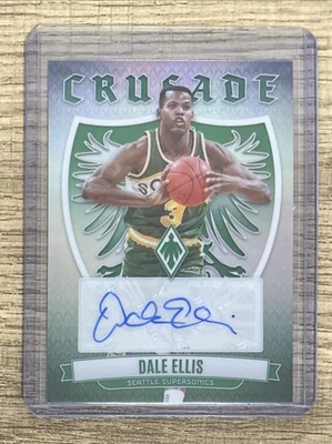2023-24 Panini Phoenix Dale Ellis Crusade Auto Supersonics #CS-DEL Foto 1 de 2