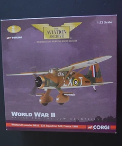 Corgi Aviation Archive AA36801 Westland Lysander Mk2 225 Sq RAF Francia 1940 1:72 - Imagen 1 de 8