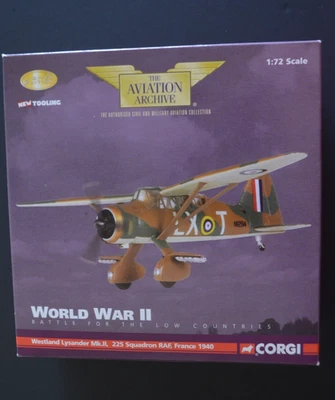 Corgi Aviation Archive AA36801 Westland Lysander Mk2 225 Sq RAF France 1940 1:72 - Image 1 of 4