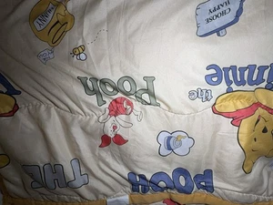 Colcha manta bebé maceta miel cerdito Winnie the Pooh Disney vintage RARA marcada - Imagen 1 de 18