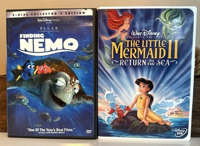 DISNEY'S FINDING NEMO 2-DISC COLLECTOR'S EDITION & THE LITTLE MERMAID II DVD'S - Image 1 of 4