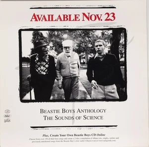 BEASTIE BOYS ANTHOLGY THE SOUNDS OF SCIENCE Album Cover Promo 12x12 Flat Poster - Picture 1 of 2