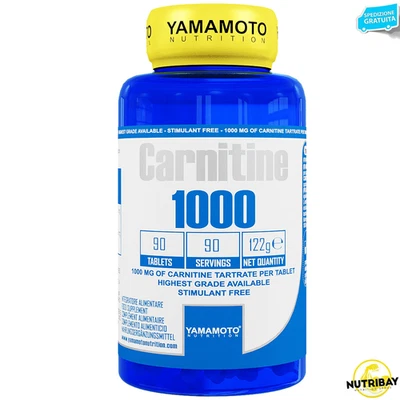 Carnitine 1000 di YAMAMOTO NUTRITION - 90 cpr Carnitina in compresse da 1 grammo