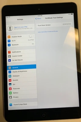 Apple iPad mini 2,  16GB Space Gray MODEL: ME276LL/A - Image 1 of 3