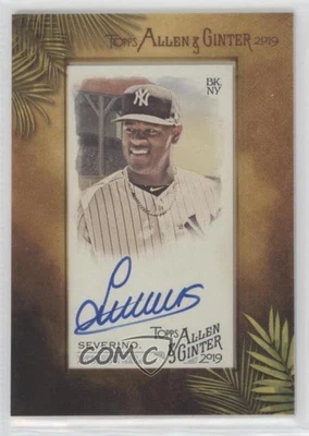 2019 Topps Allen & Ginter Mini Baseball Auto Luis Severino #MA-LS Auto - Image 1 of 2