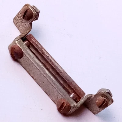 Ludwig 4.8cmSnare Trommel Arsch Platte Half-Circle Clamp-Bar Nickel Vintage30s - Image 1 of 2