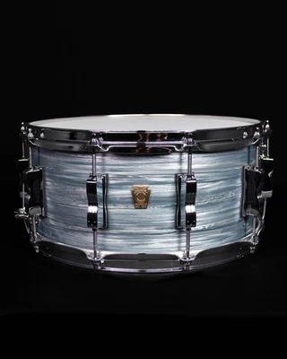 Ludwig 6.5" x 14" Classic Maple Snare Drum, Vintage Blue Oyster - Image 1 of 4