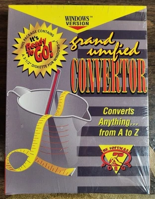 Grand Unified Convertor by Software Forge (1994, Windows, 3-1/2" Floppy Disk)NEW - Image 1 of 4