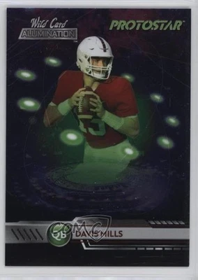 2021 Wild Card Alumination Protostar Green Davis Mills #PS-8 Rookie RC - Image 1 of 2
