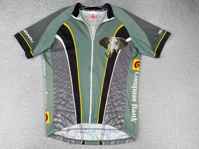 VINTAGE Radere Cycling Jersey Men Large Green Black Elephant Rock Full Zip Poly - Image 1 of 4