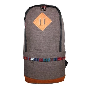 Kleiner Rucksack Schultertasche Umhängetasche braun Muster 04 - Bild 1 von 8