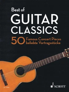 Best of Guitar Classics 50 Famous Concert Pieces Classical Solo Sheet Music Book - Picture 1 of 1