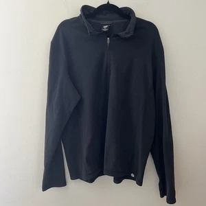 REI Men’s Fleece 1/4 Zip Coop Size xl Black - Picture 1 of 9