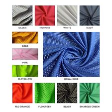 MESH FABRIC Airtex Sports Mesh Material Stretch Net Dress Shirt Lining Polyester
