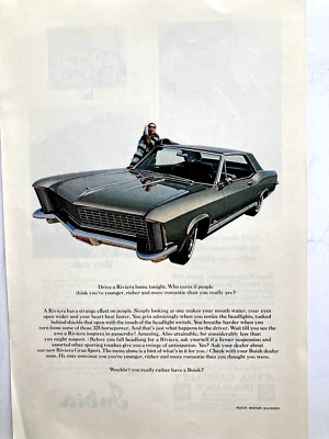 1965 Buick Riviera печатная реклама - Изображение 1 из 2