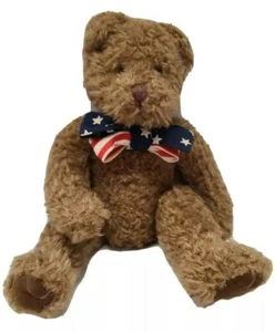 Peluche Russ Berrie Little Patriots Ode to America Bear 7" USA animale di peluche  - Foto 1 di 8