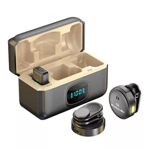 Lavalier Microfono Wireless Lavalier, 2.4GHz Cancellazione del Rumore, 984ft, 40hrs - Foto 1 di 26