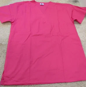 Strictly Scrubs Unisex Classic Scrub Set, Tp & Pants, Pink Sz-S - Picture 1 of 11