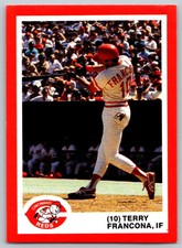 1987 Kahn's Cincinnati Reds #NNO Terry Francona    Cincinnati Reds