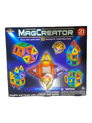 Cra-Z-Art MagCreator 31 Piezas Multicolor 3D Magnético Niños Construcción (Leer descripción) Foto 1 de 3