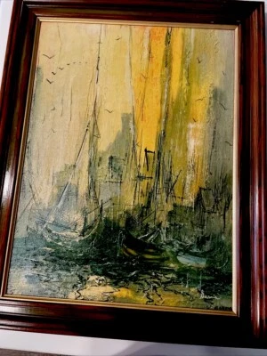 MCM~ Pintura Acrílica y Óleo Original~Danny Garcia FIRMADA 28,5 x 22,5 Foto 1 de 4