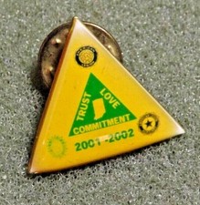 2001 - 2002 Indiana American Legion Trust Love Commitment Triangle Lapel Pin