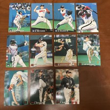 Calbee Professional Baseball Chips Card Gold Leaf Sign Set Norihiro Nakamura Yuk