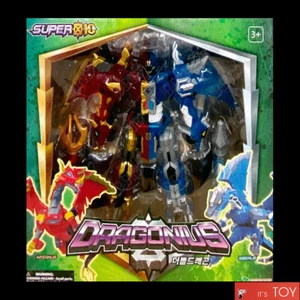 SUPER 10 DRAGONIUS Double Dragon Transforming Robot Action Figure Youg Toys 2022 - Picture 1 of 12