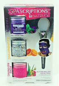 SPAScriptions Glitter Peel-Off Facial Mask Firming Illuminating Pore Refining - Picture 1 of 10