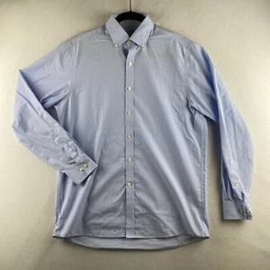 Michael Kors Button-Down Hemd Herren 15 1/2 34/35 blau kariert langarm bügelfrei - Bild 1 von 10