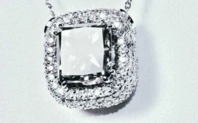 Cautivador collar de diamantes de lujo de 6 quilates - Brillo certificado GIA (7,95 quilates) Foto 1 de 4