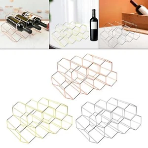 Tabletop Wine Rack Wine Gifts Stylish 9 Bottle Wine Storage Rack Wine Bottle - Picture 1 of 7