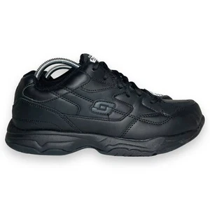 Skechers Mens 9 Comfortable Relaxed Fit Felton Slip Resistant Work Shoes Leather - Picture 1 of 14