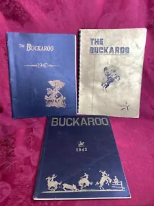 3 Annuari Vintage Sherman Community High School "The Buckaroo" 1940 41 42 - Foto 1 di 13