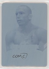 2021 Leaf Metal Pop Century Printing Plate Cyan 1/1 Georges St-Pierre 03jk