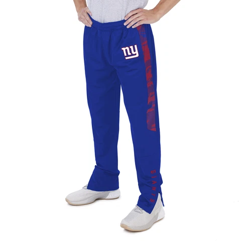 Zubaz NFL Men's New York Giants Track Pants W/ Camo Line Side Panels Cover
