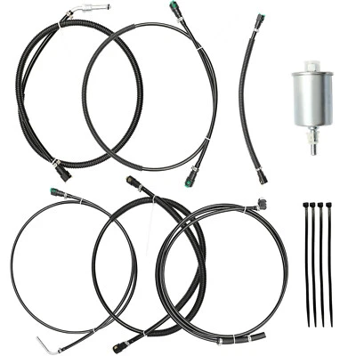 Juego de líneas de combustible flexibles para Chevrolet Tahoe 5,3 L 2002-2004 FL-FG0810 FL-FG0811 Foto 1 de 4