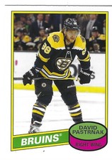 2020-21 Topps Stickers #574 David Pastrnak Topps Hockey Classics