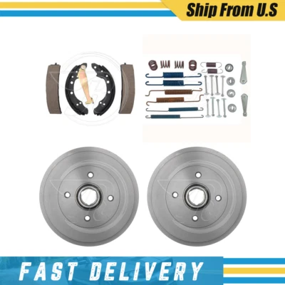 Fits Volkswagen Jetta 1990 1991 Rear Drums Brake Shoes & Hardware Spring Kit - Image 1 of 4