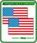 USA AMERICA AMERICAN FLAG STICKER VINYL DECAL COUNTRY WINDOW BUMPER x2 140mm