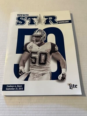 "COWBOYS STAR GAMEDAY PROGRAM"- SEPTEMBER 25,2016 DALLAS COWBOYS VS BEARS - Image 1 of 3