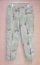 US Military Issue Desert DCU 3 Color Camo Combat Pants Trousers Size Large Short