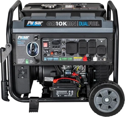 Pulsar Gas Quiet Fuel Dual Gas-Powered Home Backup Portable Inverter Generator - Image 1 of 4
